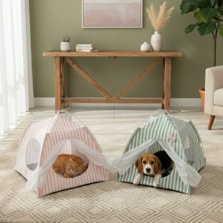 Özel Üretim Balkon Bahçe Can Dostu Kedi Köpek Taşınabilir Konforlu Fileli Pratik
