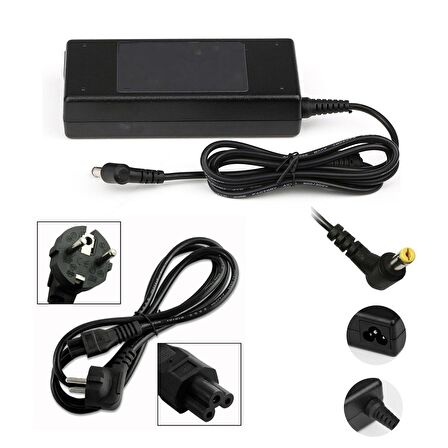 Packard Bell NAV50, N570, ZA8, ZE6, ZE7 Uyumlu Adaptör Şarj Aleti Notebook Şarjı