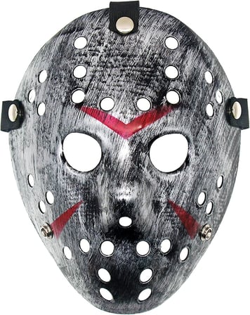 Korkunç Aksesuar Tarz Parça Tema Ürünü Jason Maskesi Hannibal Maskesi Metal Gümüş Renk 20x25 cm