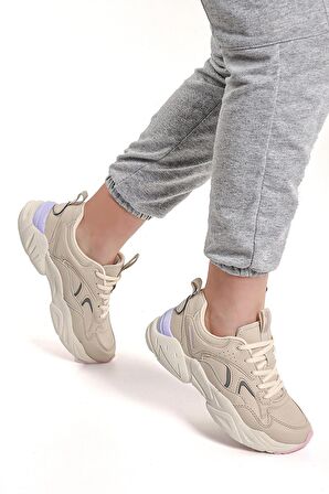 Dakota Pu Bağcıklı Günlük Kadın Spor Ayakkabı