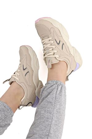 Dakota Pu Bağcıklı Günlük Kadın Spor Ayakkabı