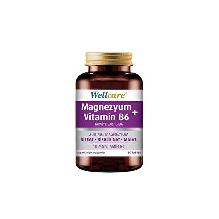 Magnezyum + Vitamin B6 İçeren Takviye Edici Gıda 60 Tablet 