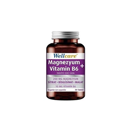 Magnezyum + Vitamin B6 İçeren Takviye Edici Gıda 30 Tablet 