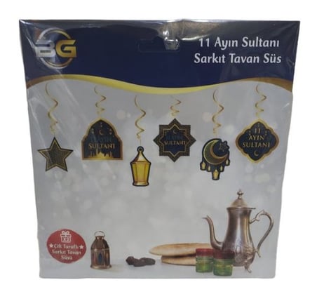 Özel Seri Dekoratif Süs Salon Dekoru Hobi Ürünü 11 AYIN SULTANI SARKIT TAVAN SÜSÜ