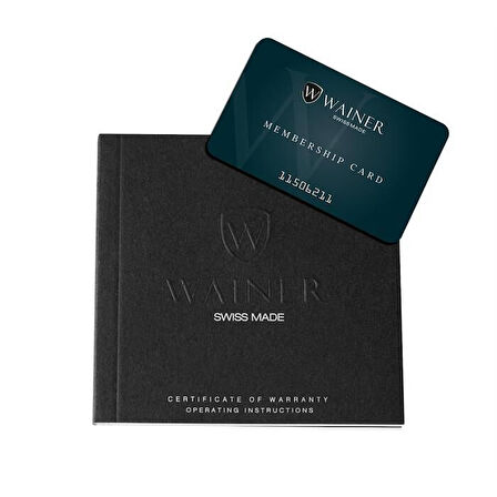 Wainer WA.11200-D Erkek Kol Saati – Kırmızı Silikon Kordonlu, Safir Camlı, İsviçre Quartz Mekanizma