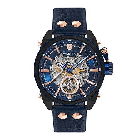 Wainer WA.25980-E Otomatik Erkek Kol Saati – Lacivert Şıklığıyla İsviçre Zerafeti