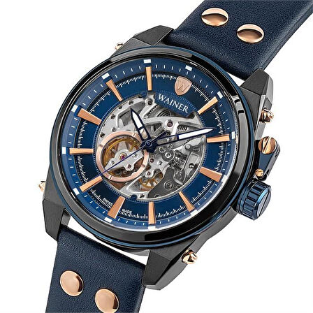Wainer WA.25980-E Otomatik Erkek Kol Saati – Lacivert Şıklığıyla İsviçre Zerafeti