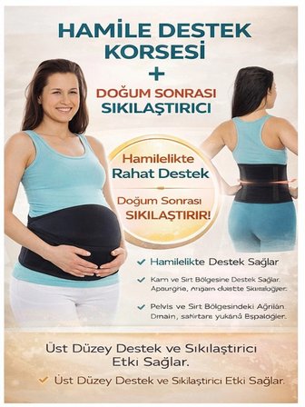 Ortopedik Hamile Gebe Korsesi Sırt Pelvik Bölge Korsesi Kalça Karın Siyatik Ağrı Hamile Bel Kemeri
