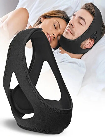 Unisex Neopren Uyku Apnesi Ağız Bandı Horlama Önleyici Çene Hizalama Cihazı, Ergonomik Tasarım ile Rahat Uyku ve Horlama Rahatlatıcı Ağız Açmayı Önleyici 