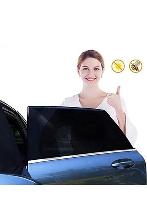 2 Adet Oto Sineklik Güneşlik Araba Gölgelik Perde Araç İçi Yan Cam Örtüsü Kılıf Güneşliği Arka Yan Cam İçin Güneşlik Emzirme Örtüsü