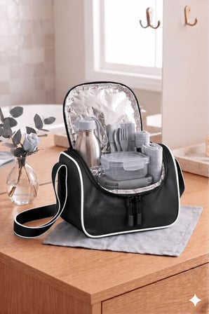 Lisanslı Twill Kumaş Niss Model Siyah Okul Sırt Çantası,Termal Beslenme Çantası Ve Kalemlik