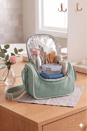 Lisanslı Twill Kumaş Niss Model Su Yeşili Okul Sırt Çantası,Termal Beslenme Çantası Ve Kalemlik
