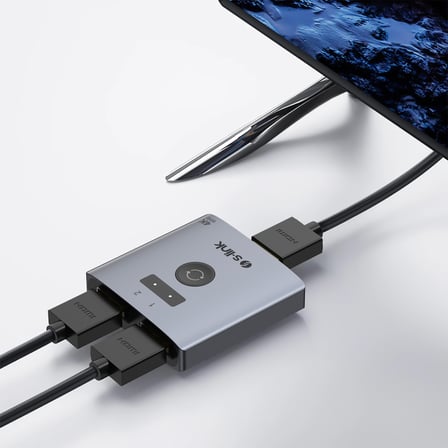 S-LINK SL-LU602, 2xHDMI, 4K, 60Hz, Monitör Çoklayıcı (1PC-2Monitör veya 2PC- 1Monitör) Çift Yönlü Sw