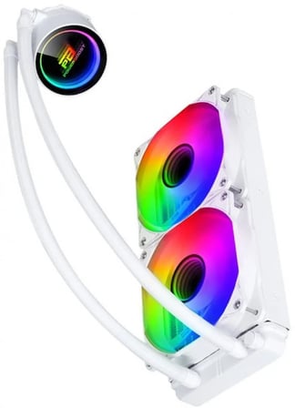 POWERBOOST PB-LCS-PI240-W (BEYAZ) DEEP 240W ARGB Fanlı 240mm (LGA1700/AM4/AM5) Uyumlu Sıvı Soğutma S