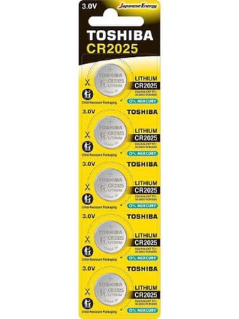 TOSHİBA CR 2025 Lithium Bios Pili 5 Lİ