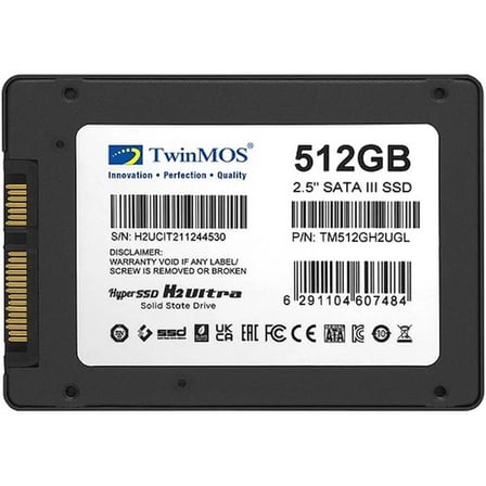 TwinMOS 2.5 512GB SATA3 580Mb-550Mb/s SSD DISK TM512GH2UGL
