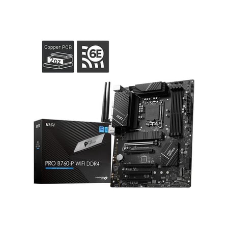 MSI PRO B760-P WIFI DDR4 4000MHZ 1XHDMI 1XDP 2XM.2 USB 3.2 ATX 1700P (12. / 13. VE 14. NESİL İŞLEMCİ