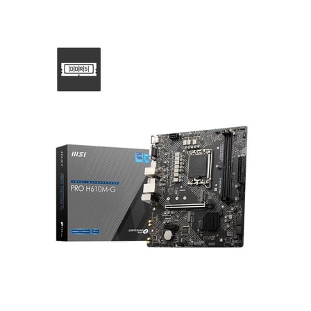 MSI PRO H610M-G DDR5 5600MHZ 1XVGA 1XHDMI 1XDP 1XM.2 USB 3.2 MATX 1700P (12. / 13. VE 14. NESİL İŞLE