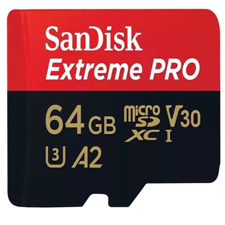 64 GB SANDISK SDSQXCU-064G-GN6MA EXTREME PRO MICRO SD