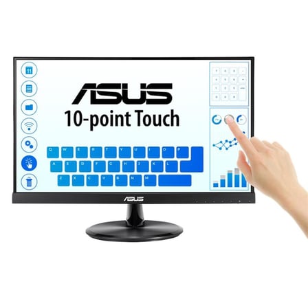 21.5 ASUS VT229H IPS 5MS 60MHZ 1XVGA 1XHDMI FHD 1920X1080 HOPARLÖR ÇERÇEVESİZ DÜŞÜK MAVİ IŞIK DOKUNM