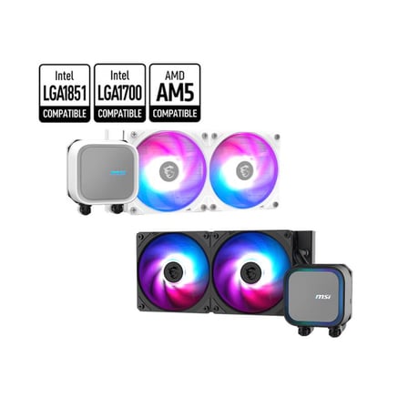 Msi Mag Coreliquid A13 240 240Mm Argb Cpu Sivi Sogutucusu (Lga 1700/1851/Am4/Am5 Uyumlu)
