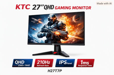 KTC 27" H27T7P QHD 210Hz IPS 1ms