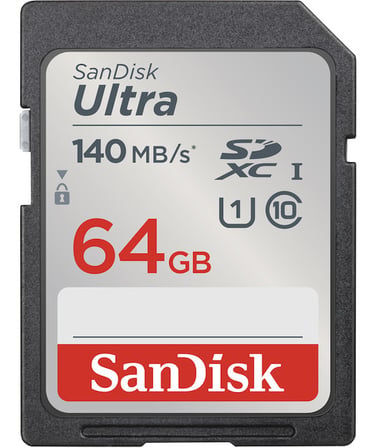 SanDisk Ultra UHS I 64GB SD Card