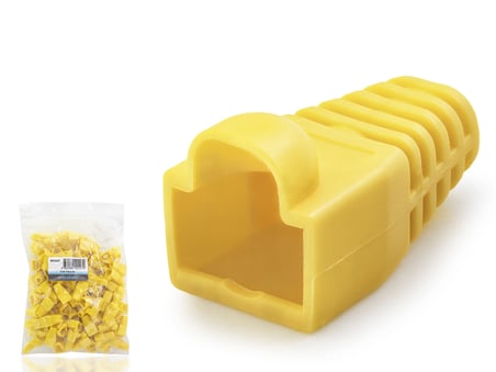 Ekonomik Sarı RJ45 Konnektör Papuç 100 Adet Set
