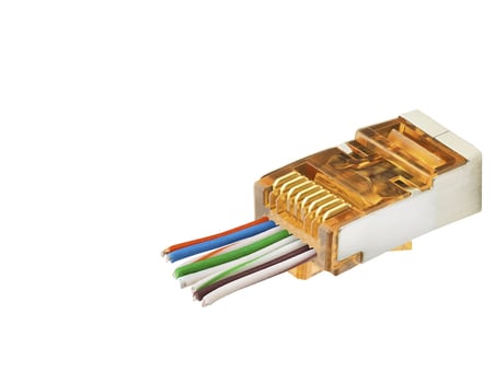 Yüksek Performanslı Cat6E RJ45 Konnektör Seti 100 Adet Turuncu