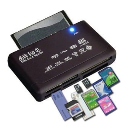 Kompakt USB 3.0 Çoklu Kart Okuyucu SD MicroSD CF MMC