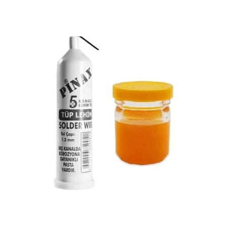 Lehim Teli ve Lehim Pastası Seti 25 Gr 1.2mm