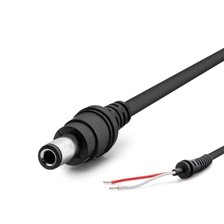 Yüksek Performanslı Adaptör Kablosu 1.2M 6.3x3.0mm Siyah