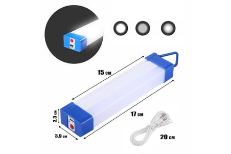 Şarjlı Mıklatıslı Işıldak 17 cm USB ve Solar Panel ile