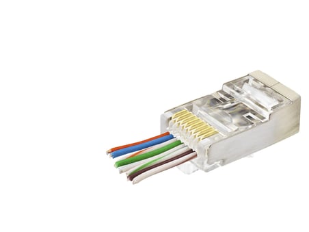 Metal Zırhlı RJ45 Konnektör Seti 100 Adet Şeffaf Kutu