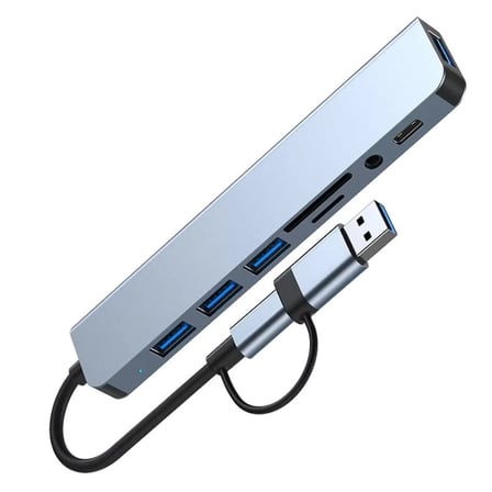 Çok Fonksiyonlu 8'li Type-C USB Çevirici HDMI Uyumlu