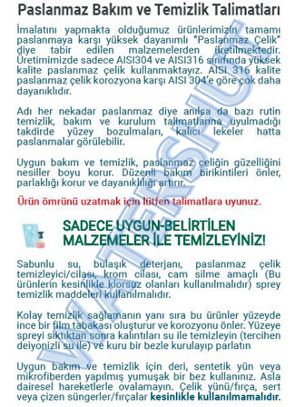 Watershut Havuz Merdiven Ankrajı 304 Kalite Paslanmaz Çelik (2 ADET)