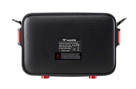 Westa WAP-500H Bluetooth USB Uzaktan Kumandalı Telsiz Mikrofonlu Şarjlı Taşınabilir Ses Sistemi 40W