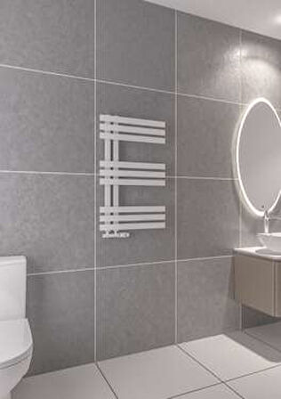 Warma Elche Çelik Dizayn Boyalı Havlupan 500x800 Pütürlü Beyaz (RAL 9016)