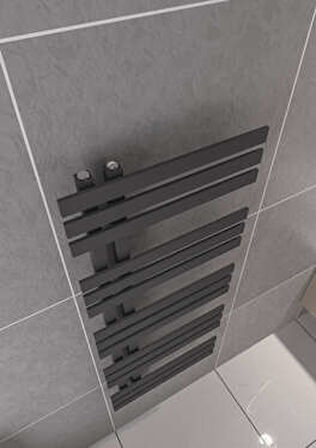 Warma Elche Çelik Dizayn Boyalı Havlupan 600x1200 Pütürlü Antrasit (7946)