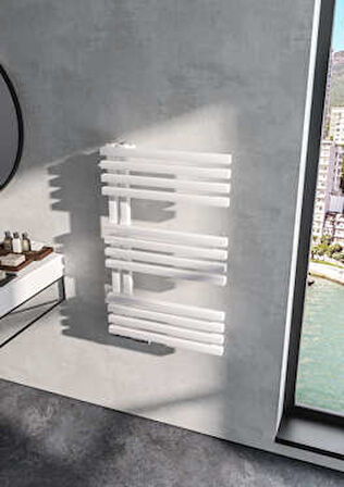 Warma Lolly Çelik Dizayn Havlupan 500x800 Beyaz (RAL 9016 Gloss 80)