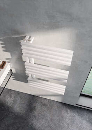 Warma Lolly Çelik Dizayn Havlupan 500x800 Beyaz (RAL 9016 Gloss 80)