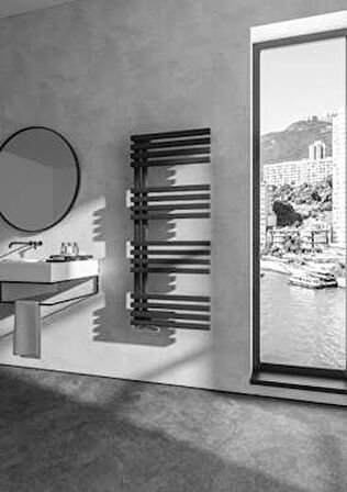 Warma Lolly Çelik Dizayn Havlupan 500x1200 Pütürlü Beyaz (RAL 9016)