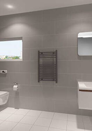 Warma Fina Çelik Boyalı Havlupan 600x800 Beyaz (RAL 9016 Gloss 80)