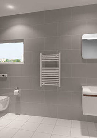 Warma Fina Çelik Boyalı Havlupan 600x800 Beyaz (RAL 9016 Gloss 80)