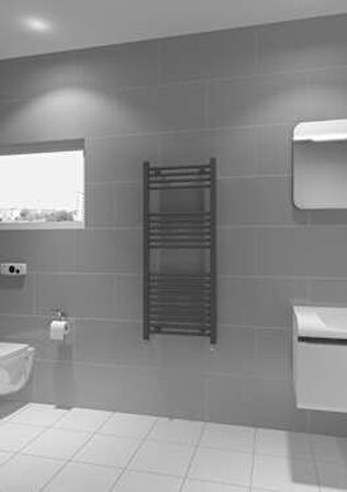 Warma Fina Çelik Boyalı Havlupan 600x1200 Beyaz (RAL 9016 Gloss 80)