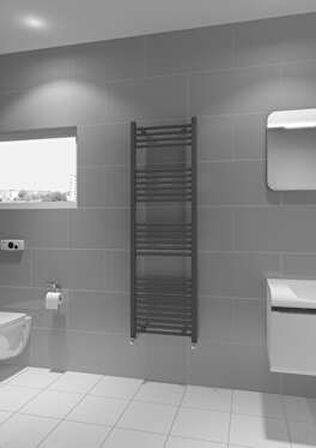 Warma Fina Çelik Boyalı Havlupan 600x1600 Beyaz (RAL 9016 Gloss 80)