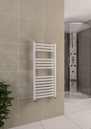 Warma Lixa Çelik Dizayn Boyalı Havlupan 500x1100 Beyaz (RAL 9016 Gloss 80)