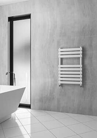 Warma Nuevita Çelik Dizayn Boyalı Havlupan 500x800 Beyaz (RAL 9016 Gloss 80)