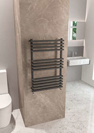 Warma Riva Çelik Dizayn Boyalı Havlupan 500x800 Pütürlü Beyaz (RAL 9016)