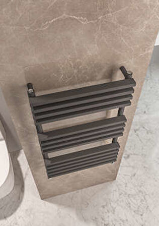 Warma Riva Çelik Dizayn Boyalı Havlupan 500x800 Beyaz (RAL 9016 Gloss 80)